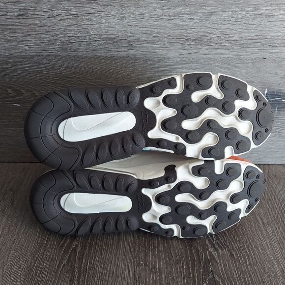 Nike Air Max 270 React Light Beige Chalk AT6174-200 Size 10 - Picture 8 of 11